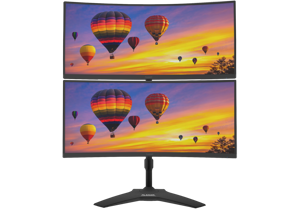 Planar Large Vertical Dual Monitor Stand With Monitors 1920X1338